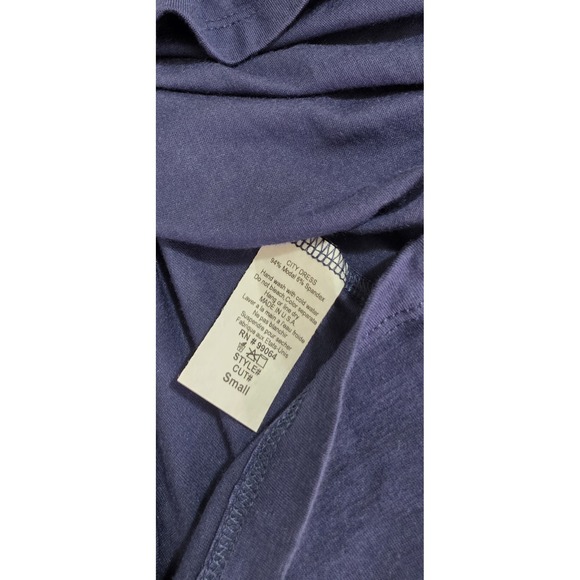 RVCA x Camille Rowe Women Sleeveless Mini Dress Sz S Navy Blue‎ Surf Beach NEW - Picture 6 of 6